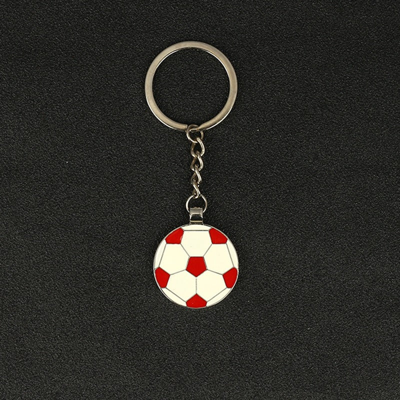 Qatar World Cup Small Gift Baking Varnish Metal Bottle Opener Basketball Football Key Chain