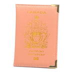 Canadian passport clip with copper feet and metal corners lightweight travel passport cover