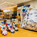 Cartoon Love Lightning Rabbit Key Chain Astronaut Personality Fashion Car Key Exquisite Pendant Student Bag Pendant