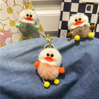 Ugly Cute Net Red Duck Key Chain Cute Plush Student Bag Pendant Cartoon Elf Car Key Chain Accessories