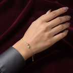 925 Sterling Silver Nature Inspired Flower Design Bracelet NYSHK