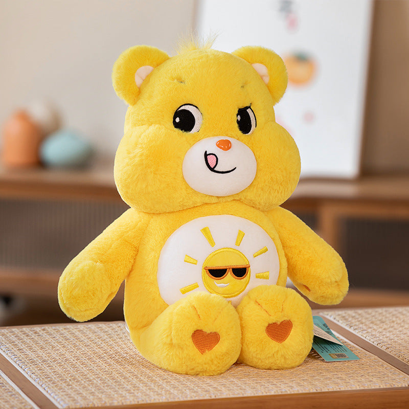 Angry Bear Rainbow Bear Plush Doll Love Bear Cute Doll Valentine's Day Gift