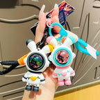 Cartoon Love Lightning Rabbit Key Chain Astronaut Personality Fashion Car Key Exquisite Pendant Student Bag Pendant