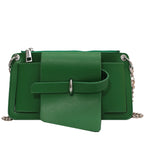 Summer New Women's Bag Trend Line Shoulder Bag New Fashion PU Mobile Phone Bag Motorcycle Bag Coin Purse Bag