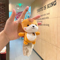Plush Squirrel Bag Key Chain Cute Schoolbag Doll Couple Key Pendant Backpack Pendant Doll Key Chain