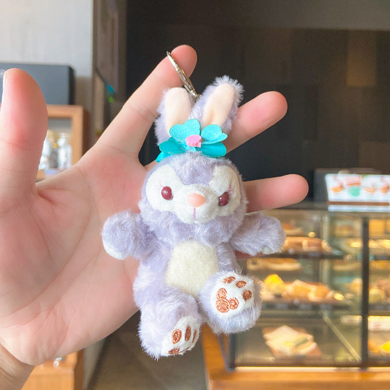 Plush Stellalou Doll Key Pendant Schoolbag Doll Car Key Chain Shirley Rose Bag Pendant Key Chain for Girl
