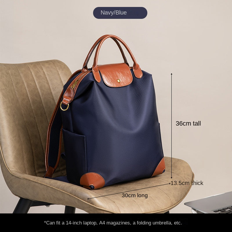 Stylish High-Quality Nylon Backpack with Large Capacity, Lightweight and Durable for Business Travel and Daily Commute