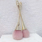 Gold Color Makeup Powder Big Brush Kabuki Brush Synthetic Hair BB Cream Foundation Brush Powder Makeup Beauty Tool Brushes