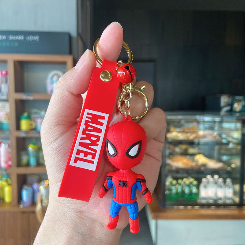 Cartoon Captain America Cute Key Chain Iron Man Doll Key Pendant Schoolbag Pendant Car Key Chain
