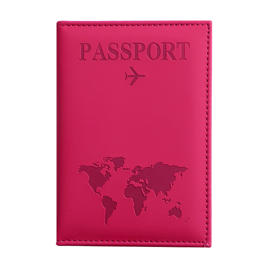 Passport Protection Cover PU Passport Clip Ticket Clip