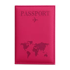 Passport Protection Cover PU Passport Clip Ticket Clip