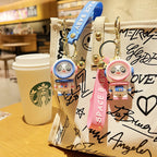 Cute Panda Astronaut Key Chain Female Exquisite Creative Couple Astronaut Car Key Chain Bag Pendant Key Accessories
