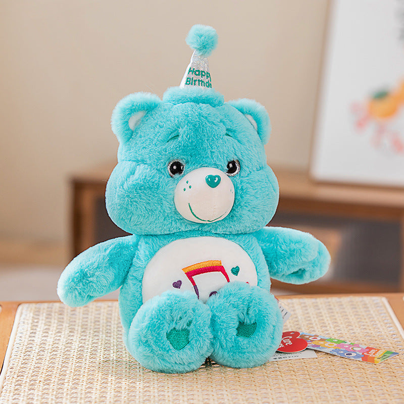 Angry Bear Rainbow Bear Plush Doll Love Bear Cute Doll Valentine's Day Gift
