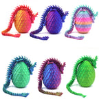3D Printed Dragon Ornament Chinese Dragon Cross-border Dragon Egg 3D Printed Articulated Dragon Toy Figurine Gift Craft