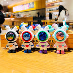 Cartoon Love Lightning Rabbit Key Chain Astronaut Personality Fashion Car Key Exquisite Pendant Student Bag Pendant