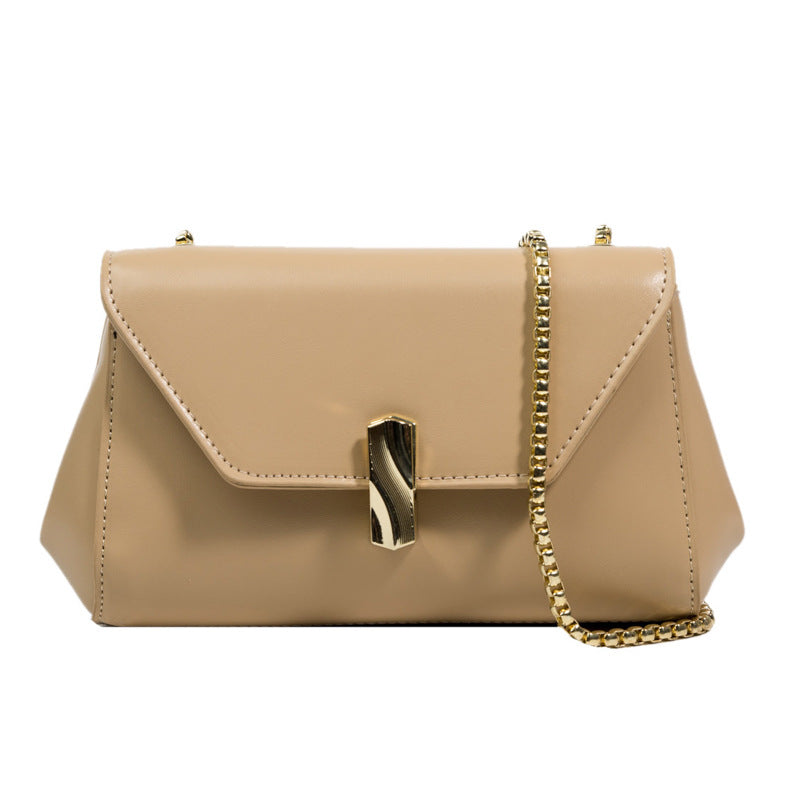 Fashion Small Fresh Women's Bag New Snake Bone Chain Bag Summer Shoulder Bag Lock Messenger Bag