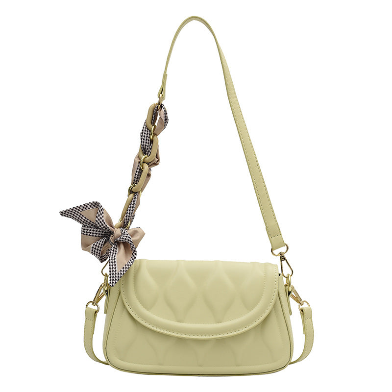 New Bag Shoulder Small Square Bag PU Texture Bag Women's Small Fresh Chain Messenger Bag Trendy Underarm Bag