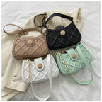 Texture Fashion Messenger Bag New Underarm Women's Bag Simple Shoulder Bag Korean Version Ins Small Square Bag