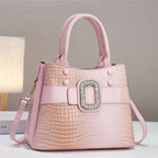 Lizard patterned single shoulder diagonal cross bag