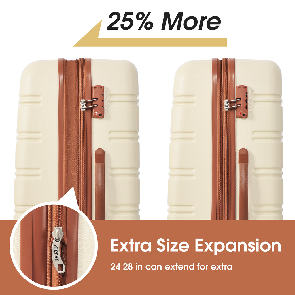 3 Piece Luggage Set Hardside Spinner Suitcase