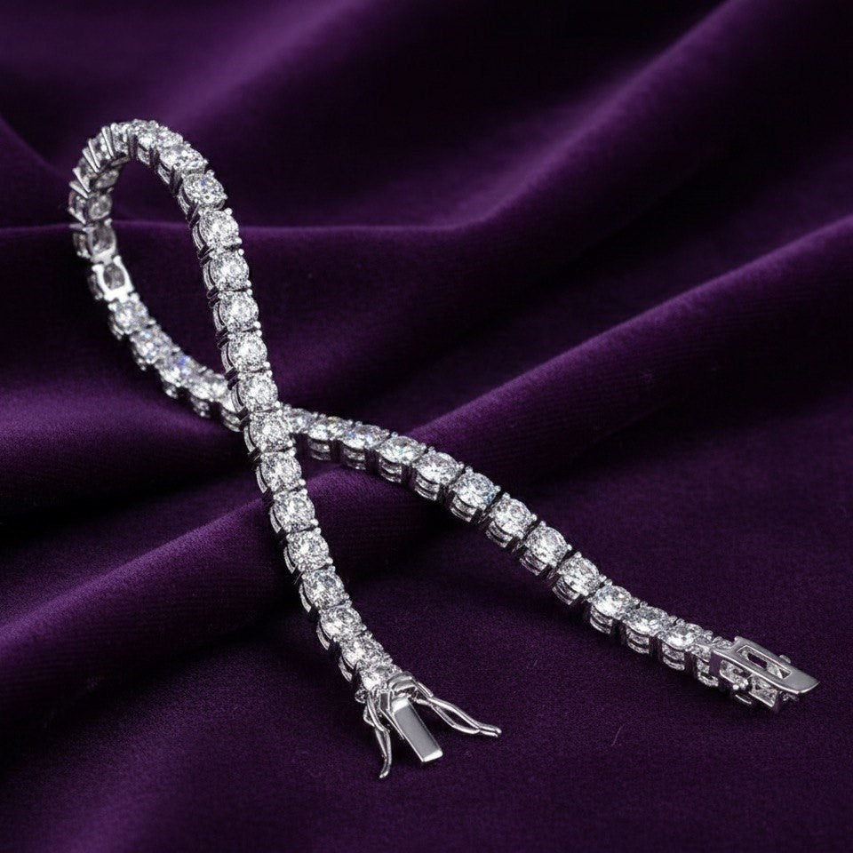 S925 Zircon Stones Elegant Tennis Bracelet NYSHK