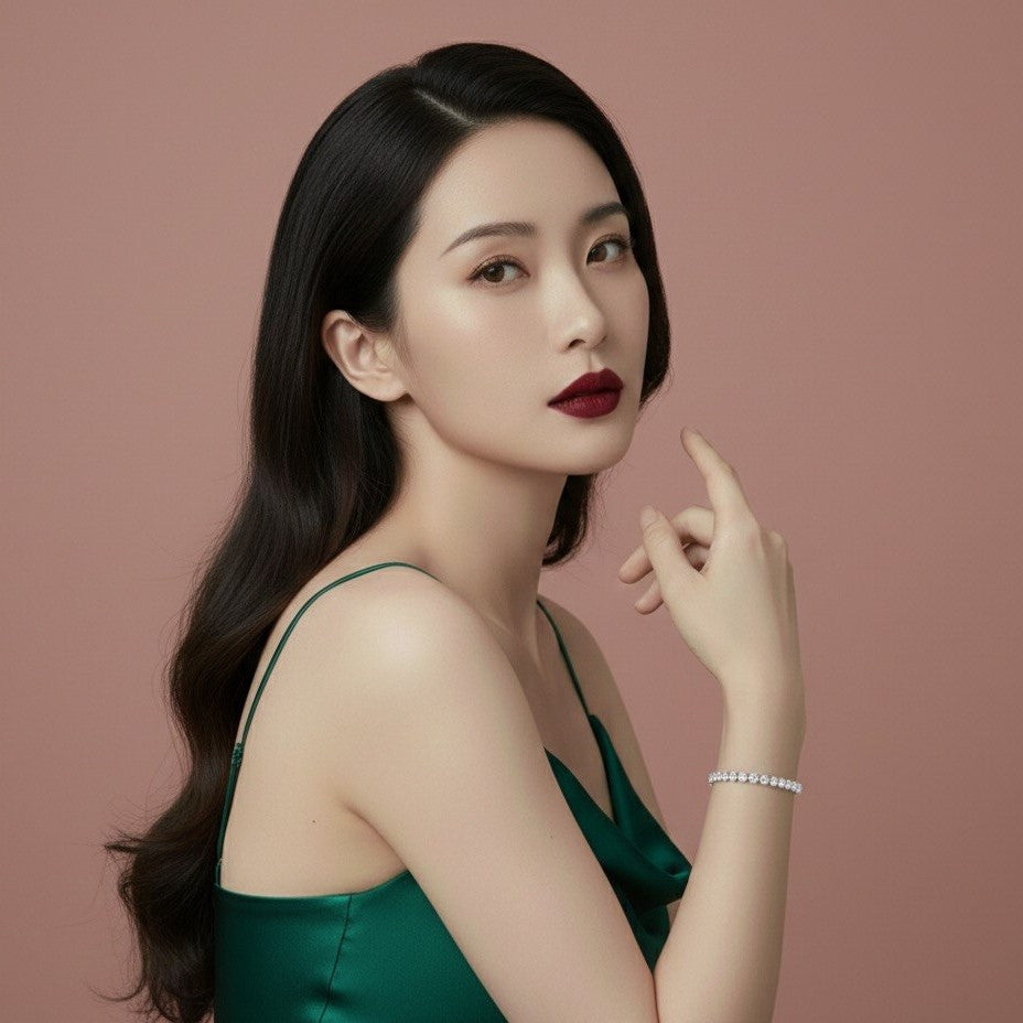 S925 Zircon Stones Elegant Tennis Bracelet NYSHK