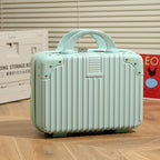 Vintage Luggage Mini Makeup Case 14-inch Small Box Gift Box 16-inch Carry-on Bag Storage Lock Box