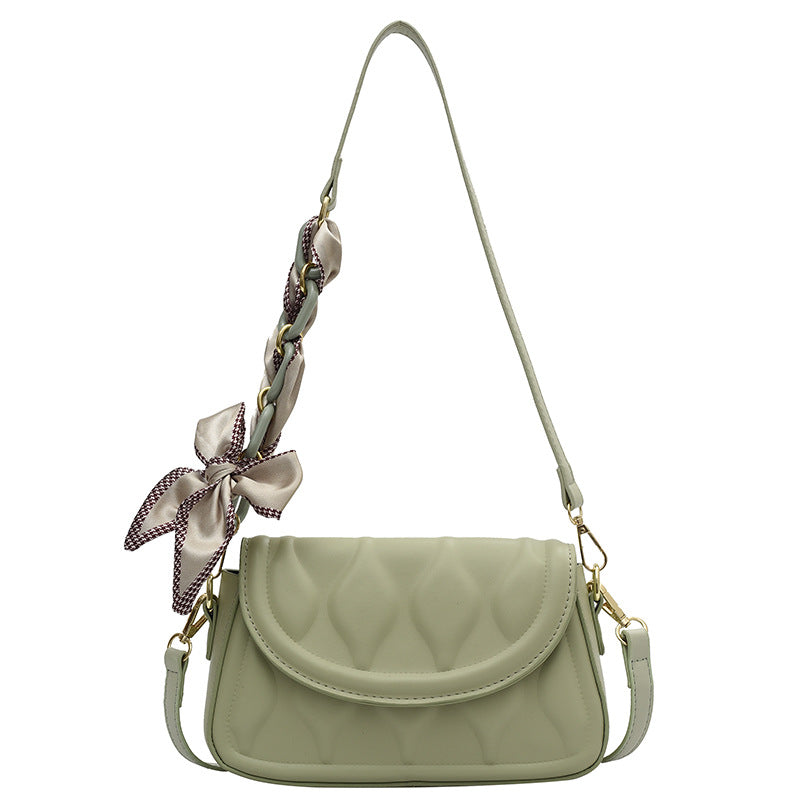 New Bag Shoulder Small Square Bag PU Texture Bag Women's Small Fresh Chain Messenger Bag Trendy Underarm Bag