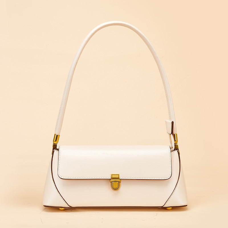 Small French Style women's genuine leather underarm bag