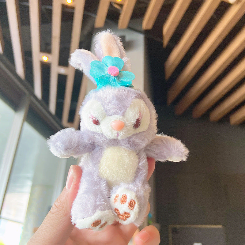 Plush Stellalou Doll Key Pendant Schoolbag Doll Car Key Chain Shirley Rose Bag Pendant Key Chain for Girl