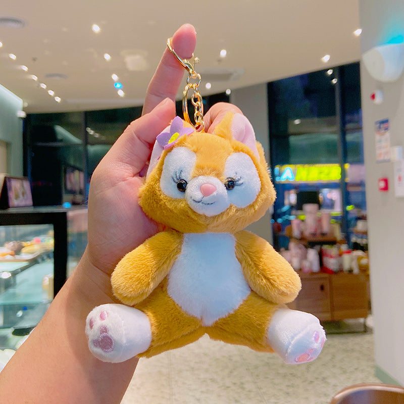 Lingna Belle Plush Key Chain Bag Doll Doll Bag Pendant Cute Couple Cartoon Pendant Key Chain