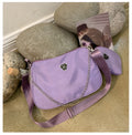New Simple Small Shoulder Bag Girls Mini Messenger Bag Solid Color Shoulder Bag Casual Student Bag Messenger Bag