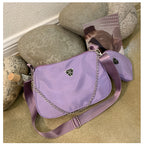 New Simple Small Shoulder Bag Girls Mini Messenger Bag Solid Color Shoulder Bag Casual Student Bag Messenger Bag