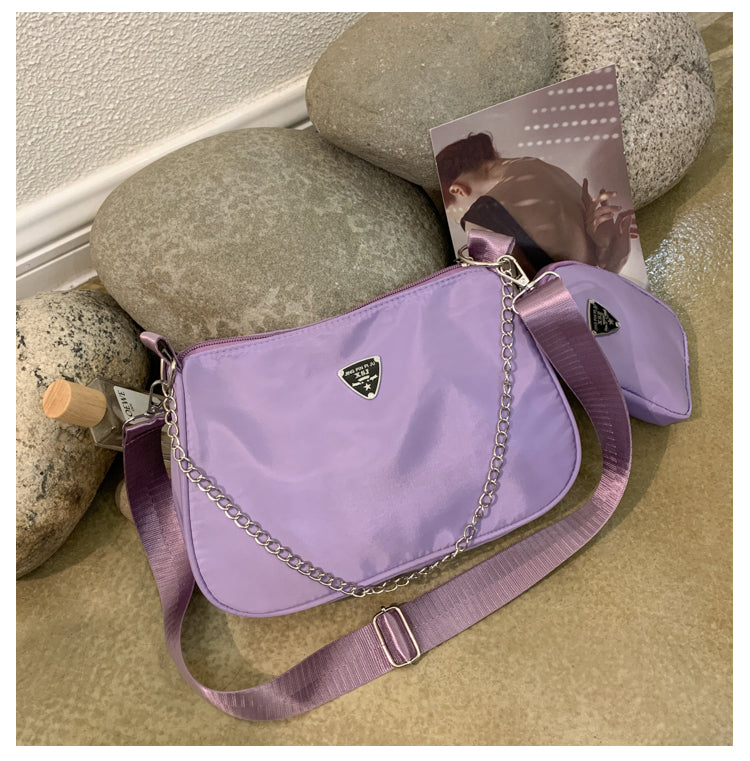 New Simple Small Shoulder Bag Girls Mini Messenger Bag Solid Color Shoulder Bag Casual Student Bag Messenger Bag