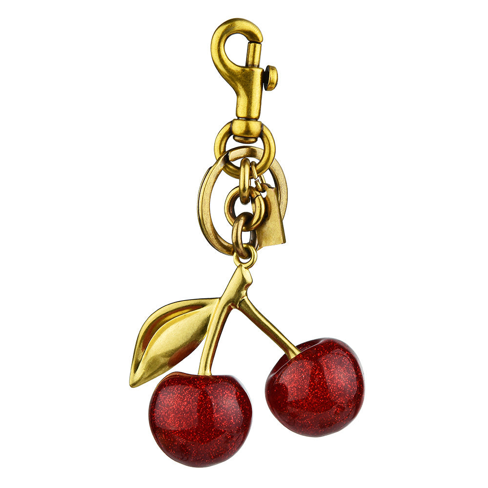 Cherry keychain bag pendant women's bag accessory pendant