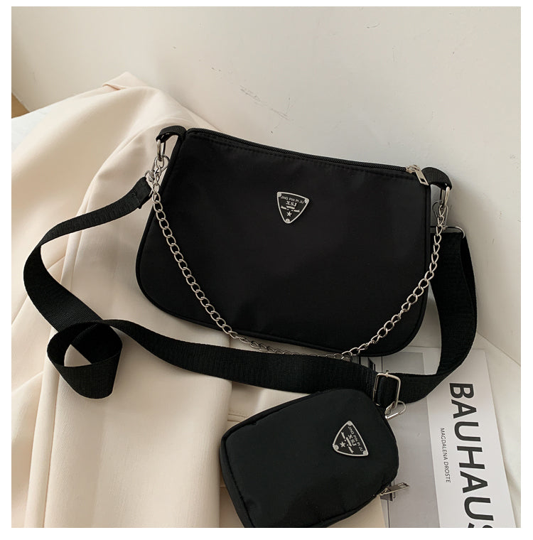 New Simple Small Shoulder Bag Girls Mini Messenger Bag Solid Color Shoulder Bag Casual Student Bag Messenger Bag