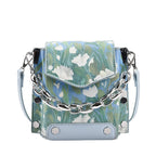 Retro Trend Shoulder Bag New Fashion Graffiti Bag Simple Chain Bag Women's Pu Messenger Bag
