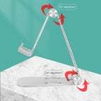 Aluminum Phablet Phone Universal Desktop Stand Double Folding Portable Telescopic Stand Folding Storage Multi Angle Adjustment