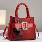 Lizard patterned single shoulder diagonal cross bag