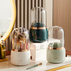 Luxury Wind Makeup Brush Storage Bucket Dust-Proof Lipstick Eyebrow Pencil Cosmetics Storage Box Rotating Brush Barrel