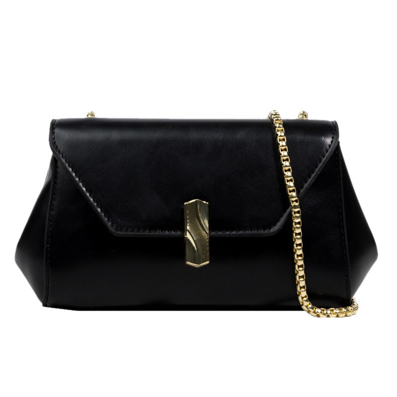 Fashion Small Fresh Women's Bag New Snake Bone Chain Bag Summer Shoulder Bag Lock Messenger Bag