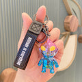 Electroplating Creative Ultraman Key Chain Cartoon Doll Gift Key Pendant Car Ornament Acrylic Key Chain