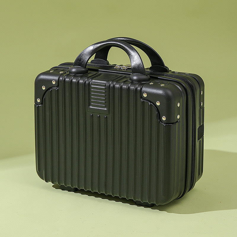 Vintage Luggage Mini Makeup Case 14-inch Small Box Gift Box 16-inch Carry-on Bag Storage Lock Box