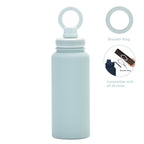 Magnetic Phone Holder Outdoor Large Capacity 1L Wide-Mouth Insulated Stainless Steel Sports Water Bottle