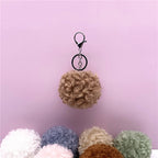 Key Chain Hair Ball Curly Cute Bag Pendant Car Plush Key Chain Creative Gift Jewelry Accessories Pendant