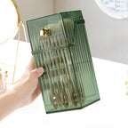 Light Luxury Makeup Brush Storage Bucket Desktop Senior Sense Brush Bucket Dust Eyebrow Pencil Eye Shadow Brush Rack Organizer