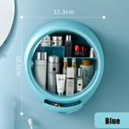 New Bathroom Wall-mounted Makeup Storage Box without Punching Large-capacity Jewelry Cosmetic Storage Box
