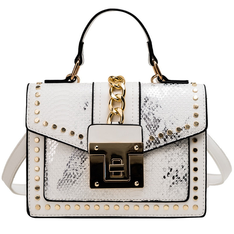 Fashion Alligator Women Shoulder Bags Designer Chains Handbags Luxury PU Leatehr Crossbody Bag Small Envelope Flap Famale Purses