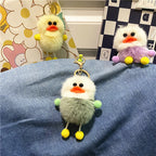 Ugly Cute Net Red Duck Key Chain Cute Plush Student Bag Pendant Cartoon Elf Car Key Chain Accessories