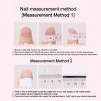 Cold and vibrant blood nail wearing armor ultra long 4cm nail patch